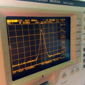 432MHz GB3FNY output measuring